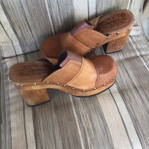 Women’s Vintage Candies Platform “Patchwork” Clogs - Size 10